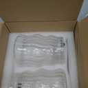 Ribbed Glass Cups with Lids and Straws  Unique Glasses for Iced Coffee, 18oz Vintage Design, Ideal Wavy Coffee Cups with Straws, Bubble Glass Aesthetic, Clear Ribbed Glasses