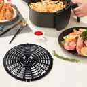 6.5QT Air Fryer Grill Crisper Plate for Ninja OP302/OS301/OS300/FD302/FD305 Foodi Pressure Cooker Air Fryers, Upgraded Grill Pan Grate Tray Rack Grid Shelf for Ninja Air Fryer, Nonstick