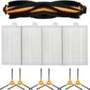 1 Main Brush 4 6 Side Brushes Replacement Kit for bObsweep for Pet Hair for SLAM Robot Vacuum Cleaner