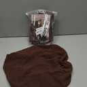 Genina Seat Covers for Dining Room Chair Seat Slipcovers Kitchen Chair Covers (Chocolate, 4 Pcs)