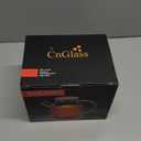 CnGlass Glass Teapot Stovetop Safe,40.6oz Clear Tea pot with Removable Filter Spout,Loose Leaf and Blooming Tea Maker