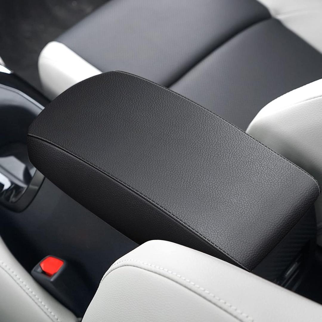 AOMSAZTO Armrest Covers for Corolla 2014-2019 Black Console Cushion for Corolla