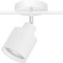 3-Light Led Track Lighting,White Ceiling Lighting Fixtures,Wall Sconces Ceiling Spotlight with Foldable Light Arms for Kitchen, Closet, Bedroom,GU10 Socket, Bulbs Not Included