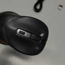 PEIOUS Wireless Mouse, Jiggler Mouse for Laptop - LED Mouse Rechargeable Computer Mice Mouse Mover Undetectable Random Movement with On/Off Button Keeps Computer Awake - Black&Grey