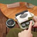 Makeid Q1 Label Maker Machine with Tape - Portable Bluetooth Label Makers for Home & Office Organization - Compatible with Apple iOS & Android - Clear Prints, Custom Templates & Fonts, Retro Design (Green)