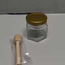 1.5 oz Hexagon Mini Glass Honey Jars -30Pack Honey Jars with Wood Dipper, Gold Lid, Bee Pendants, Jutes - Perfect for Baby Shower, Wedding Favors, Party Favors