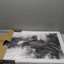 Abstract Wall Art Small Size Framed Home Artwork Decor Black and White Modern Minimalist Canvas Painting Living Room Decor for Bedroom Office Wall Decor 20"x40"