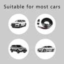 Car Rear Spoiler Roof Lip Kit, Carbon Fiber 3D Rubber Trunk Spoiler Trim Strip, Car Rear Spoiler Kit, Auto Exterior Accessories Punch-Free Installation for Most Cars