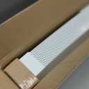 Upgraded 3 FT Baseboard Heater Cover with Left and Right Endcaps, Galvanized Steel Easy Slip-On Heater Cover for Replacing Old and Rusty Looking Electric and Hydronic Base board Heat Covers