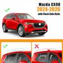 KINGGERI 300lb Lockable Roof Rack Cross Bars Compatible with 2024 2025 2026 Mazda CX90 & CX-90 PHEV with Flush Side Rails, Heavy Duty Aluminum Roof Rails Crossbars Luggage Accessories