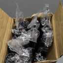 2 Pack Curtain Rods 48 to 84 Inch, Black 1 Inch Adjustable Heavy Duty Curtain Rods for Windows, Decorative Modern Window Treatment Rod, Splicing Metal Drapery Pole, Easy Installation