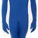 Morphsuits Kids Bodysuit Full Body Suit Halloween Costume, Skin Suit For Boys (Large, Blue)