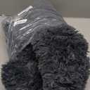 WESTERN HOME WH Calming Dog & Cat Bed, Anti-Anxiety Donut Cuddler Warming Cozy Soft Round Bed, Fluffy Faux Fur Plush Cushion Bed for Small Medium Dogs and Cats, 24.0"L x 24.0"W x 8.0"Th, (Navy Grey)