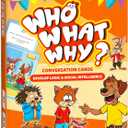 Who What Why Conversation Cards for Kids Learning Game for Social Skills, Emotional Intelligence & Critical Thinking Speech Therapy Resources, Sequencing Game & Articulation Materials, Ages 4+