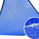 Quictent Waterproof Sun Shade Sail for Patios 185G Polyester Fabric Cloth, 98% UV Block Outdoor Awning Shelter for Commercial, Backyard, Garden, Deck, Hardware Kit Included 20x16 ft, Blue