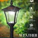 2 Pack 70" Solar Post Lights, 4500K LED Solar Lamp Post Lights Outdoor Waterproof IP65, Solar Pole Light for Garden, Lawn, Pathway, Driveway, 2-842-108