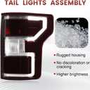 Tail Lights Assembly Compatible with 2018 2019 2020 Ford F-150 F150, Rear Light Taillights Replacement # JL3Z-13404-H JL3Z-13405-H