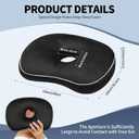 Ear Piercing Pillow for Side Sleepers with an Ear Hole for CNH and Ear Pain Ear Inflammation Pressure Sores, Cotton and Polyester Adjustable Filling Washable and Adjustable Ear Guard Pillow, Black (Balck)