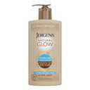 Jergens Natural Glow Hydra Gel Moisturizer, Hyaluronic Acid Tanning Lotion, Hydrating Tanning Gel, Fragrance-Free Self Tanner, 8.3 Fl Oz (White)