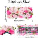 Pack of 10 Wedding Arch Decorations, 20.47 inch Artificial Flower Table Centerpieces Floral Arrangement for Wall Backdrop Party Bridal Shower Event Decor - Pink