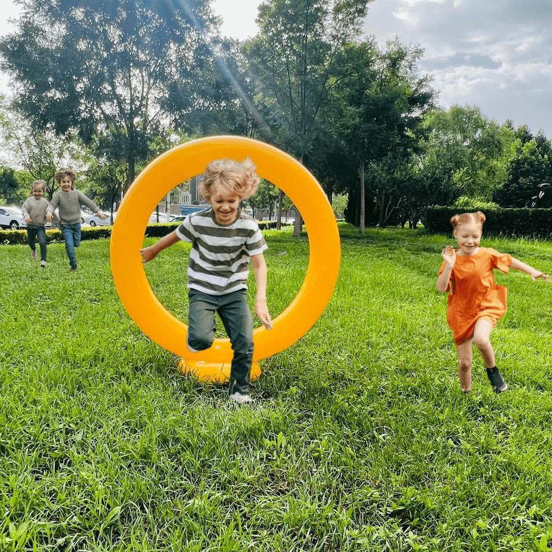 Inflatable Jump Ring for Boys Jump Sonic Rings for Boys and Girls Kids Toys Sonic Brithday Party Decorations
