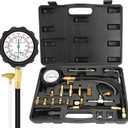 BETOOLL 0-140PSI Fuel Injector Injection Pump Pressure Tester Gauge Kit Black Case Fuel Pressure Tester Kit Car Tools (Master BK)
