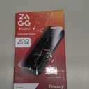 ZAGG Glass Elite Privacy Screen Protector for iPhone 16 Pro - 2-Way Privacy Filter, Ultra-Strong Tempered Glass, 5X Stronger, Smudge-Free, Easy Install, InvisibleShield, Recycled Content