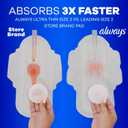 Always Ultra Thin, Size 3 Extra Heavy Long Absorbency, Multipack, with Wings, Unscented, 38 Count x 3 Packs (114 Count Total)