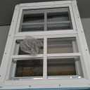 COLORPAPA 2 Pack Shed Windows,12" x 18" Small Sliding Windows,Flush Mount Windows with Tempered Glass and Fiberglass Screen for Shed, Chicken Coop, Playhouse, Household, Garage, Barns (White)