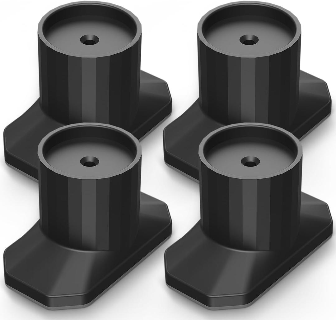 ICERO Baby Gate Extender Wall Protector (4 Pack) Pressure Mounted Gates Extension Kit Extends 1.1-3.5 inches Child Safety Gates and Protect Walls & Doorways from Pet & Dog Gates,Work on Stairs,Black