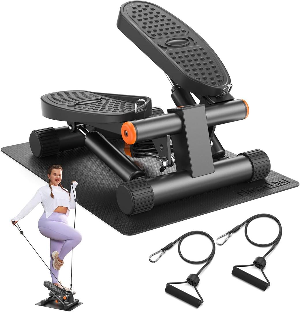 Niceday Steppers for Exercise, Stair Stepper with Resistance Bands, Mini Stepper with 300LBS Loading Capacity, Hydraulic Fitness Stepper with LCD Monitor Niceday Steppers for Exercise, Stair Stepper with Resistance Bands, Mini Stepper with 300LBS Loading Capacity, Hydraulic Fitness Stepper with LCD Monitor