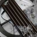 Brown Floor Lamp, Modern Stepless Dimmable Standing Lamp with Remote Control, 22W 3000-6000K LED Rotatable Floor Light Uplighter Stand up Lamp Tall Lamp for Living Room Bedroom Office