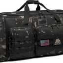 130L Extra Large Duffle Bag for Men, Heavy Duty Duffle Bag for Travel, Large Sports Gym Equipment Bag for Hockey Football Soccer Baseball Basketball & Team training, Dark CM