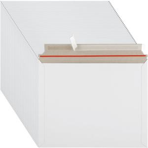 100 Pack Cardboard Mailers 11 x 14 Inch, Rigid Mailers Self Seal Photo Document Mailer, White Cardboard Shipping Envelopes for Photos, Papers, Files, CD, 13.7 x 11.2 Inch