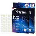 Nexcare Acne Absorbing Covers, Hydrocolloid Pimple Patches for Blemishes, 72 Count (Assorted Sizes), NonMedicated