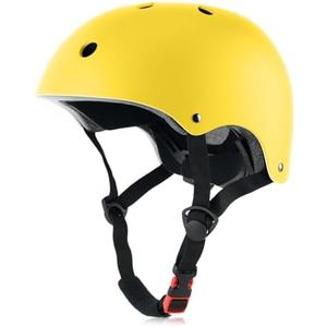 OUWOR Skateboard Bike Helmet, Lightweight Adjustable, Multi-Sport for Bicycle Skate Scooter, 3 Sizes for Adult Youth & Kids, L 57-61cm