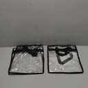 Juvale Clear Stadium Approved Bags - 12x6x12 Large Transparent Tote Bags with Zippers and Handles