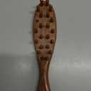 2 PCS Loc Brush for Dreads, Natural Golden Sandalwood Comb, Scraping Massage Tools Wide Tooth Comb, Wooden Dreadlock Lint Brush, Head Scalp Massager