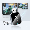 Wireless CarPlay Adapter for Apple iPhone Android Auto Carplay Adapter Multi-User Seamless Connection Converts Wired to Wireless CarPlay Adapter - No Latency from iOS 10+ to Screen w/ USB-C