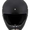 Adult Matte Black Dirt Bike Helmet – Full Face Off-Road Motorcycle, ATV & Motocross Helmet with Sun Visor