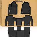 OEDRO Floor Mat Fit for Jeep Wagoneer 2022 2023 2024 2025(8 Passenger Model), TPE Custom Fit All Weather Wagoneer Floor Liners Includes 3 Rows, Black