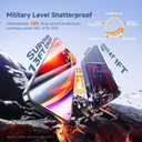 DMJN UNBREAK Designed for iPhone 17 Pro Screen Protector 6,3 Inch (N0.1 Military Grade Shatterproof) Tempered Glass, Easy Installation, Case Friendly, Full Coverage, 9H+ Glass, HD Clear, 2 Pack