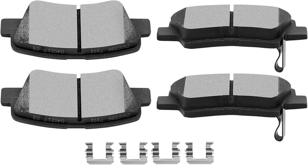 Ceramic Brake Pads Kits,SCITOO 4pcs Rear Brakes Pads Set fit for 2012-2017 for Hyundai Azera,2009-2015 for Hyundai Sonata,2011-2016 for Kia Optima