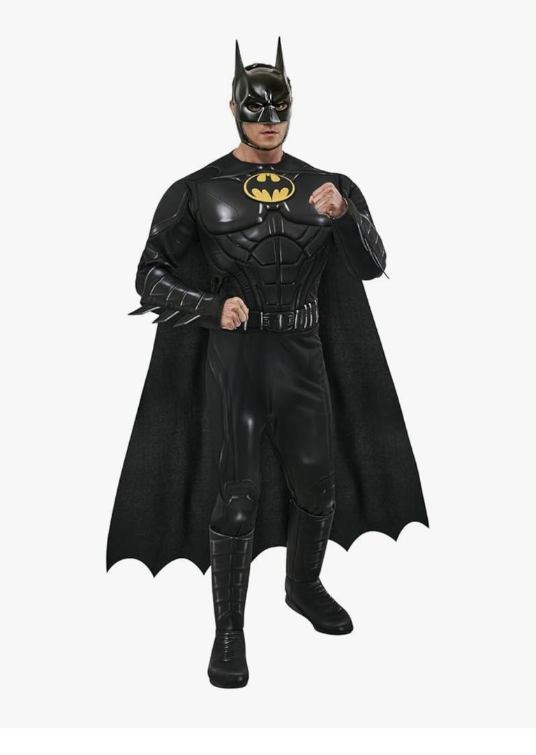Rubies Men's Dc Comics Flash the Movie Batman (Keaton) Deluxe Costume, Size M