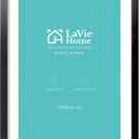 LaVie Home 24 x 34 Picture Frame Black Poster Frame,Display Pictures 20x30 with Mat or 24x34 Without Mat, Stable and Sturdy Frame and Polished Plexiglass, Horizontal and Vertical Format of The Walls