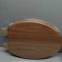 Elongated Toilet Seat Molded Wood Toilet Seat with Zinc Alloy Hinges, Easy to Install also Easy to Clean, Anti-pinch Wooden Toilet Seat by Angol Shiold (Elongated, Natural)