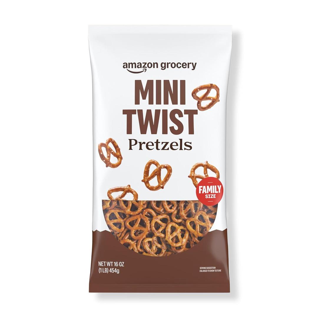 Mini Twist Pretzels, 16 Oz (Previously Happy Belly, BB Date: 8/28/2025