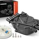 A-Premium Ignition Distributor Cap Compatible with GMC, Chevy & Cadillac Vehicles - V8 5.0L 5.7L 7.4L - Silverado, Tahoe, Savana, Yukou, Escalade, C/K Pickup, Jimmy, Sonora - 1996-2003