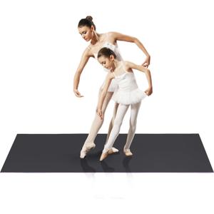 Portable Marley Dance Floor Mat - Triple Thickness 5mm - Ideal for Tap Dance Ballet (6'x3')