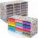 Colingmill 2 Pcs Confetti 15 Slots Classroom Paper Storage Organizer 29x12